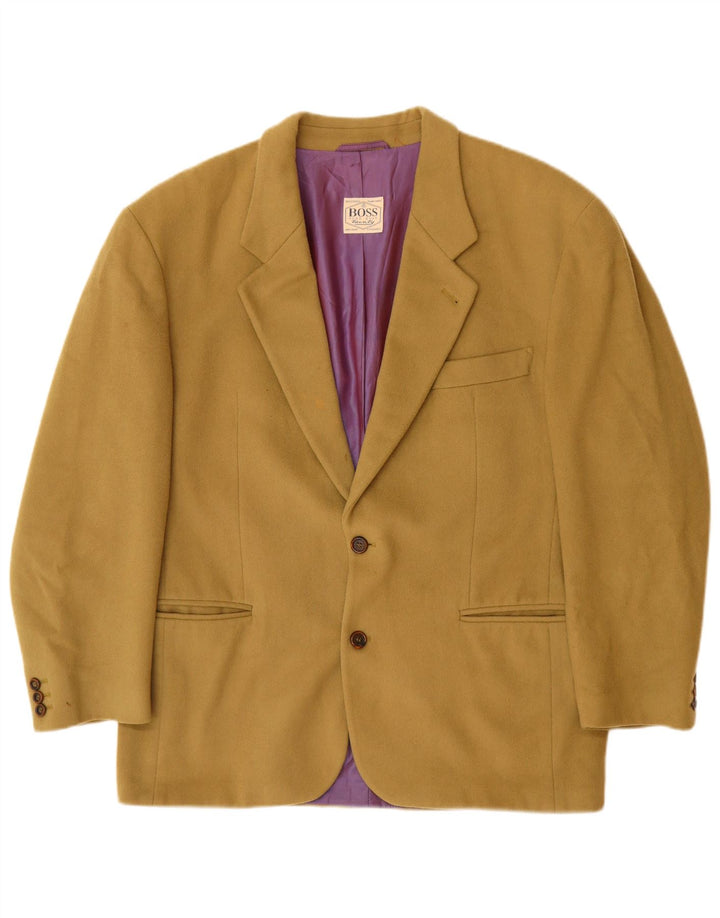 HUGO BOSS Veste Blazer 2 Boutons Homme EU 52 XL Laine Beige