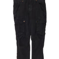 Zara Pantalon cargo court pour femme Medium W28 L25 Bleu marine Coton