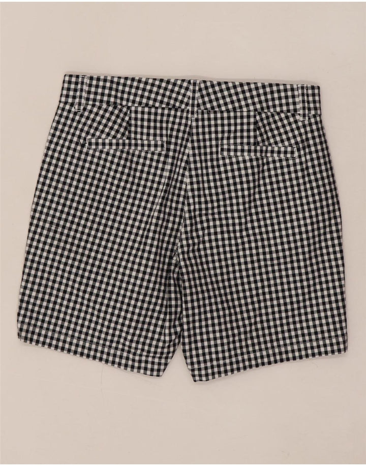 J. CREW Short Chino Femme US 6 Medium W30 Noir Vichy Coton