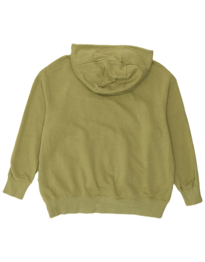 NIKE Pull à capuche surdimensionné pour femme UK 14 Coton vert moyen