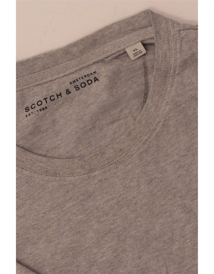 Scotch & Soda T-Shirt Homme XL Gris Moucheté