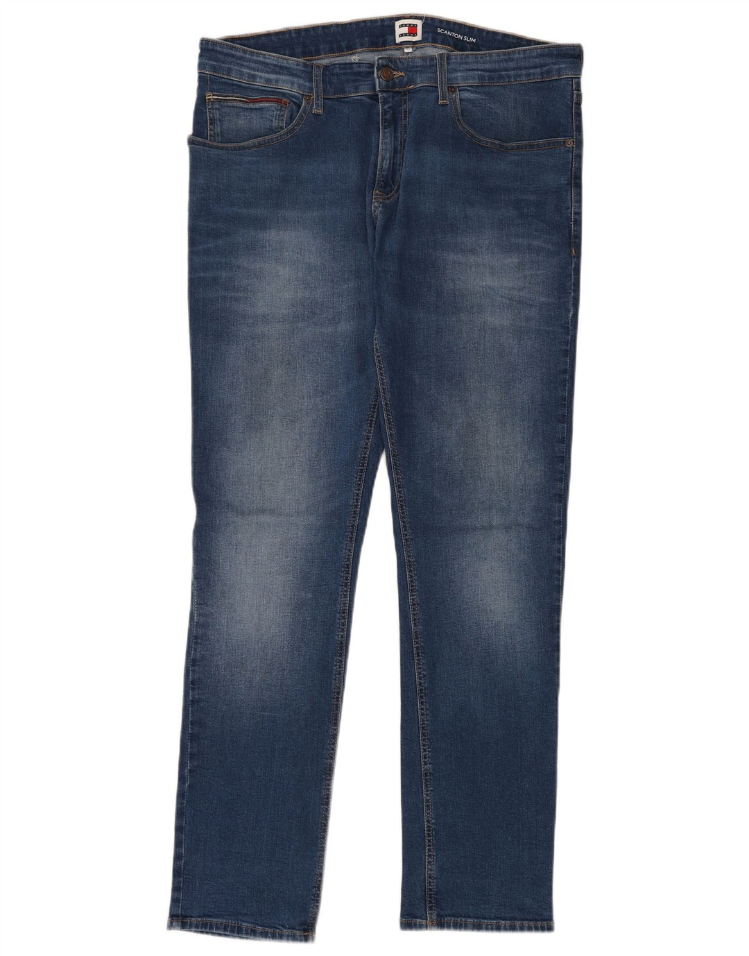 TOMMY HILFIGER Jean Slim Scanton Homme W36 L32 Bleu Coton