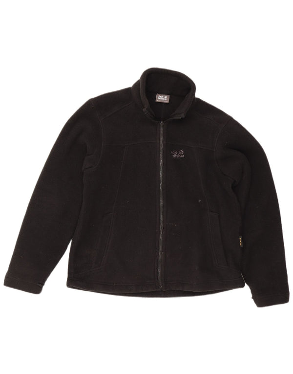 Jack Wolfskin Veste polaire doublée pour femme UK 14 Large Noir Polyester
