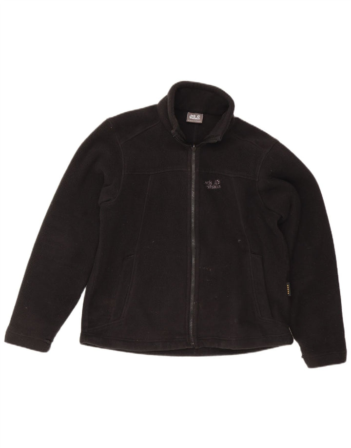 Jack Wolfskin Veste polaire doublée pour femme UK 14 Large Noir Polyester