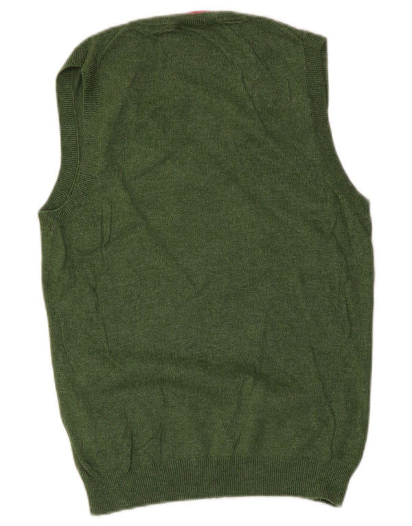 Boden Womens Vest Débardeur UK 42 Coton Vert Moyen