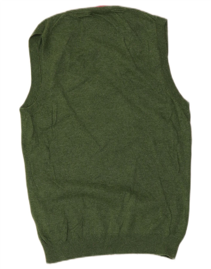 Boden Womens Vest Débardeur UK 42 Coton Vert Moyen
