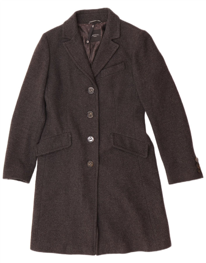 Max Mara Manteau Femme UK 8 Petite Laine Grise