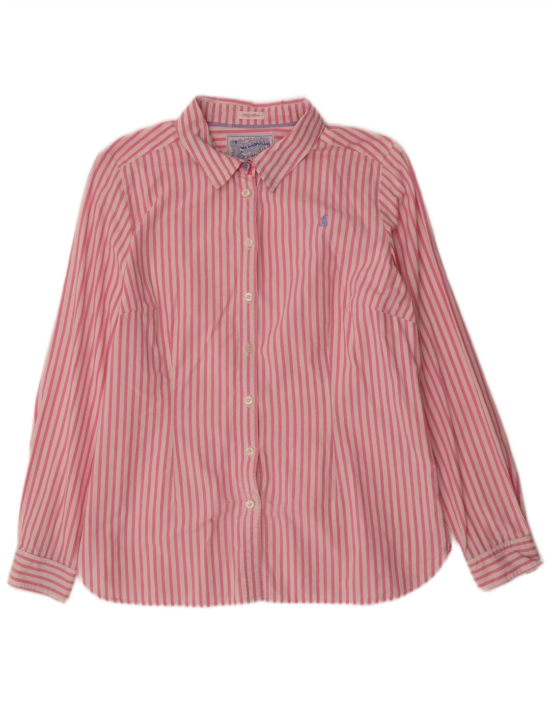 JOULES Chemise Femme UK 14 Grand Coton à Rayures Roses