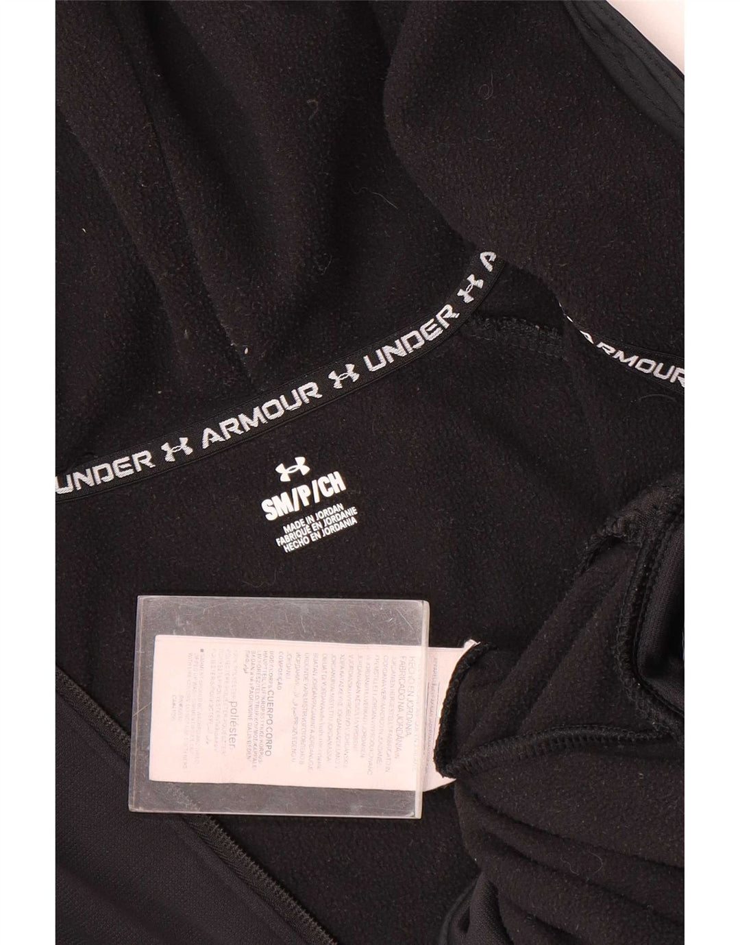 Under Armour Pull à capuche zippé graphique pour homme Petit Noir Polyester