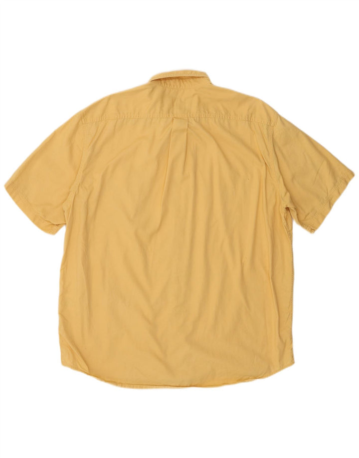 Eddie Bauer Chemise à manches courtes pour homme Grand coton jaune
