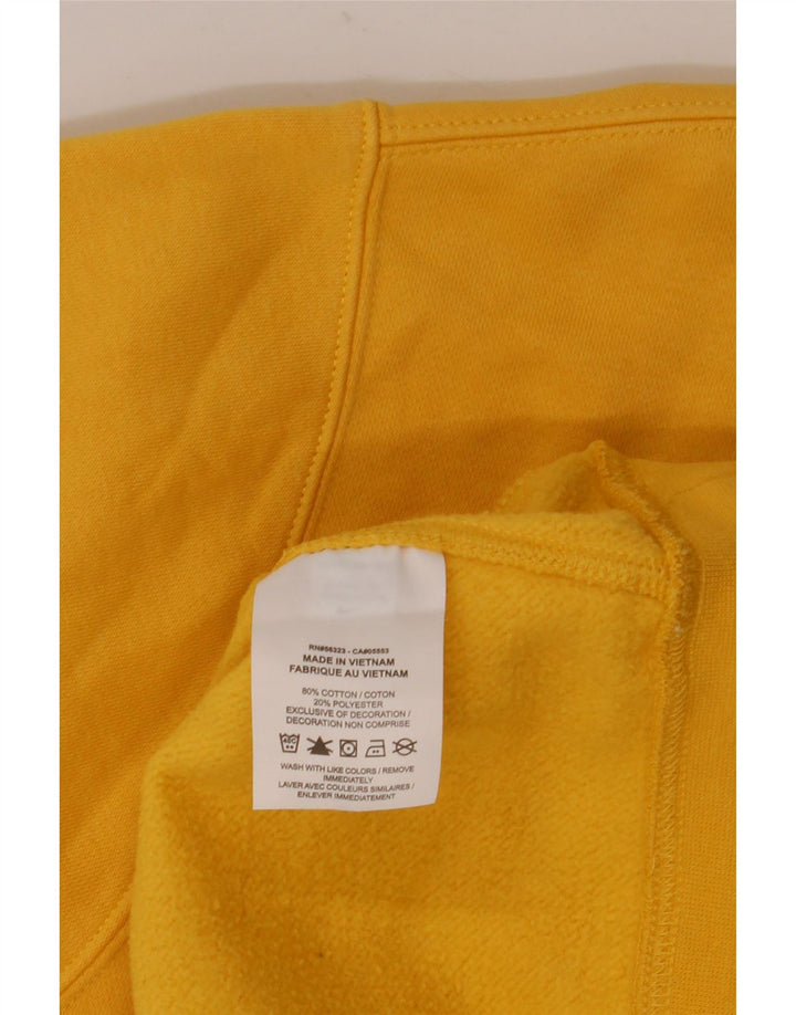 Nike Homme Sweatshirt Jumper XL Jaune Coton