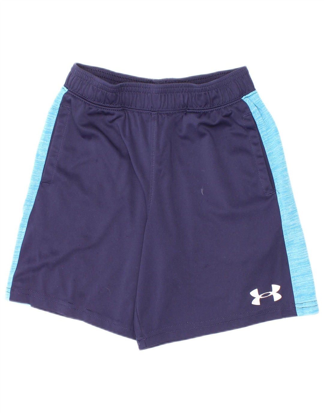 Under Armour Short de Sport Garçon 5-6 Ans Bleu Marine Colorblock Polyester