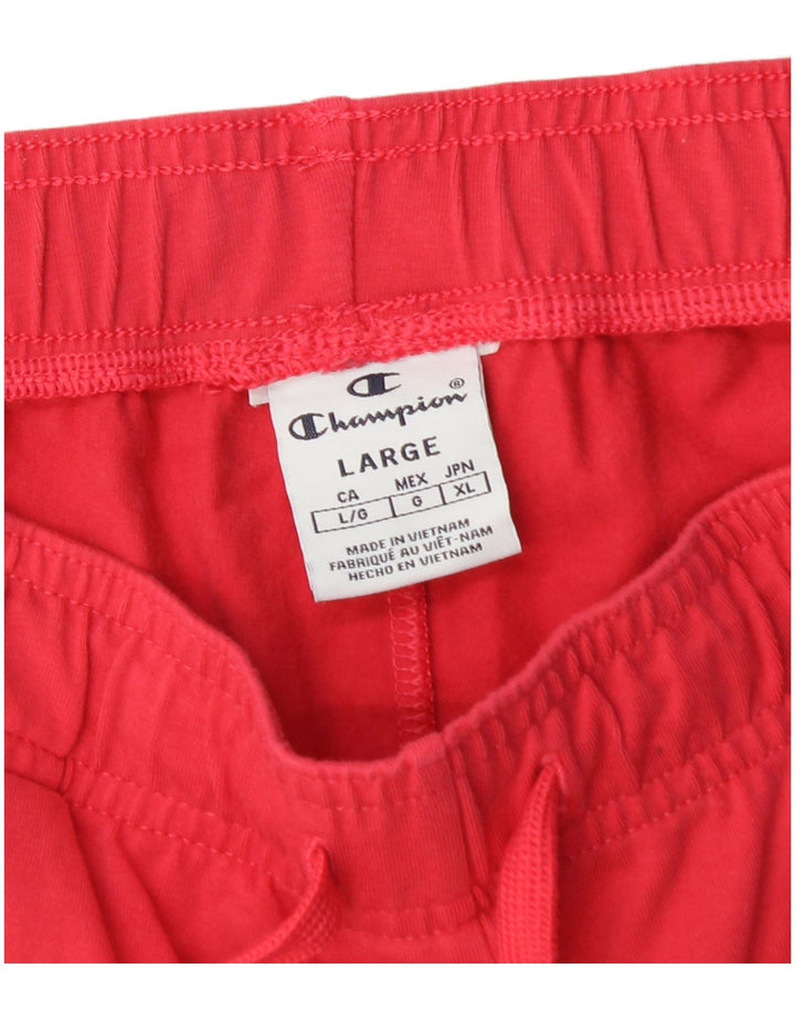 CHAMPION Womens Sport Shorts UK 14 Large  Pink
