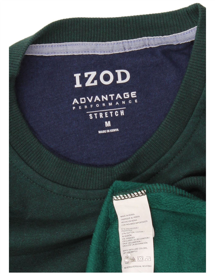 IZOD Sweat-Shirt Homme Vert Moyen Coton
