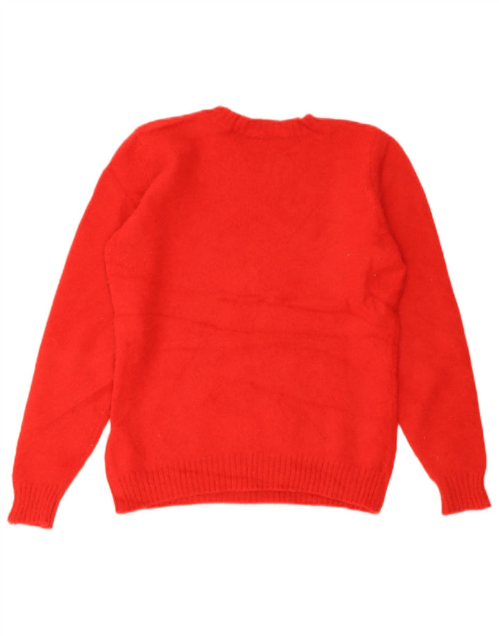 Marks & Spencer Pull court à col rond pour femme UK 8 Petit Rouge