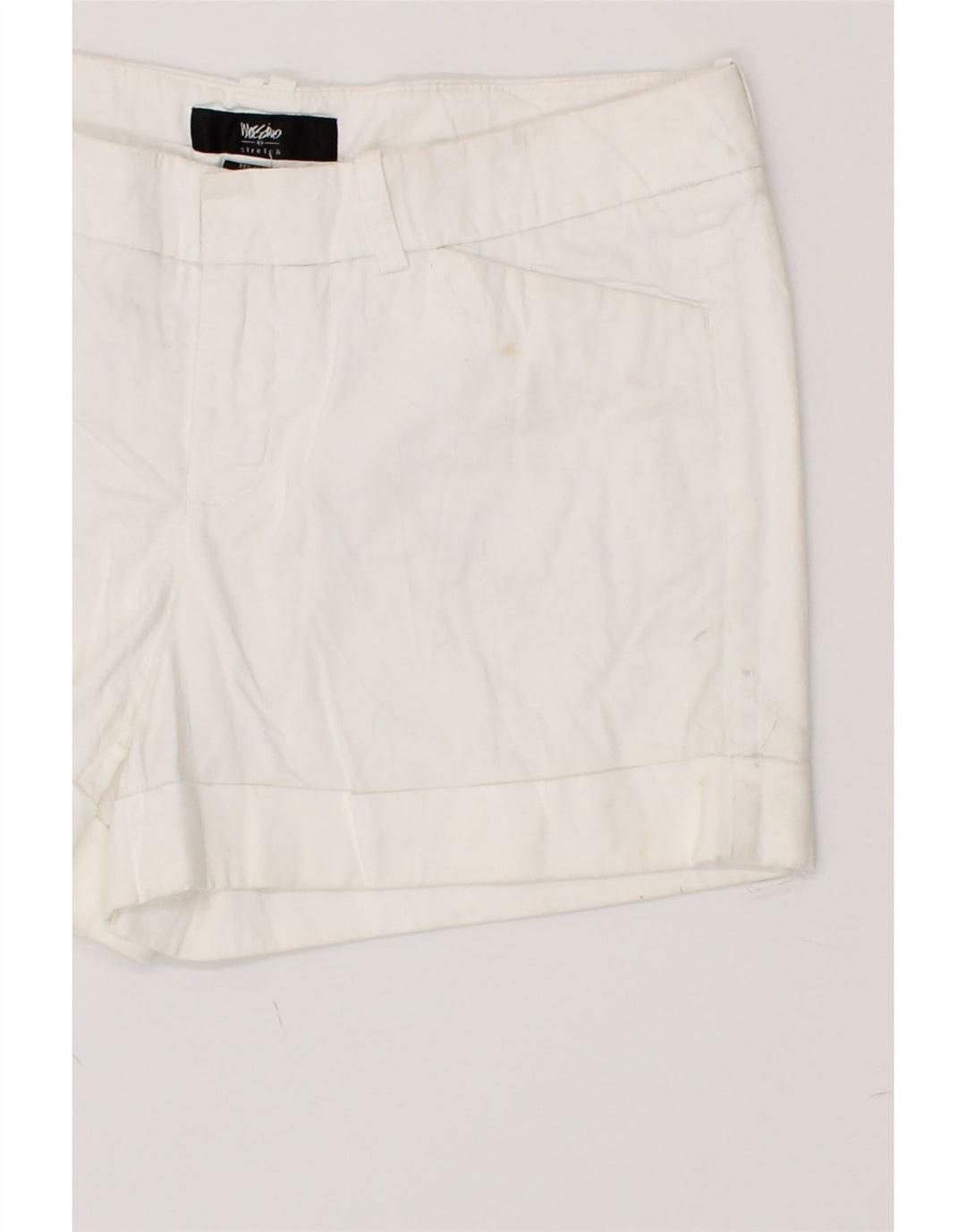 MOSSIMO Womens Denim Shorts US 6 Medium W30 White Cotton Vintage Mossimo and Second-Hand Mossimo from Messina Hembry 
