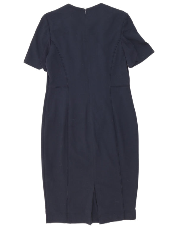 Marks & Spencer Robe fourreau pour femme UK 44 Large Bleu marine Polyester