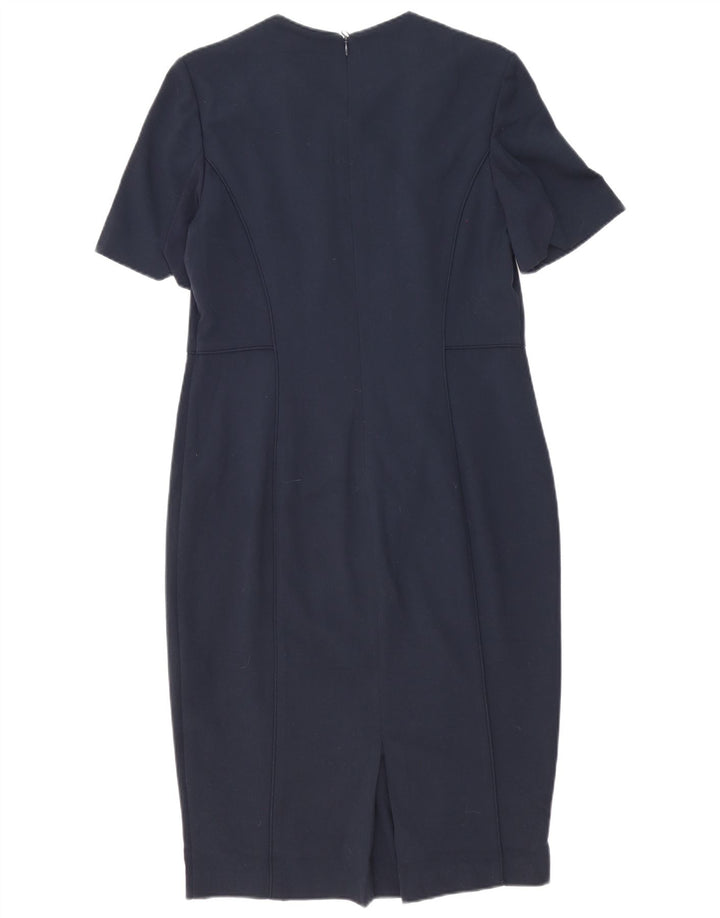 Marks & Spencer Robe fourreau pour femme UK 44 Large Bleu marine Polyester