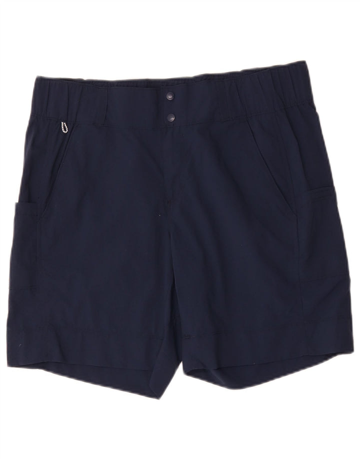 Columbia Short cargo pour femme US 12 Large W34 Bleu marine Nylon
