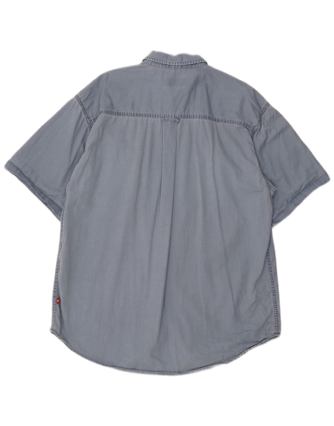 Wrangler Chemise à manches courtes pour homme Grand coton bleu
