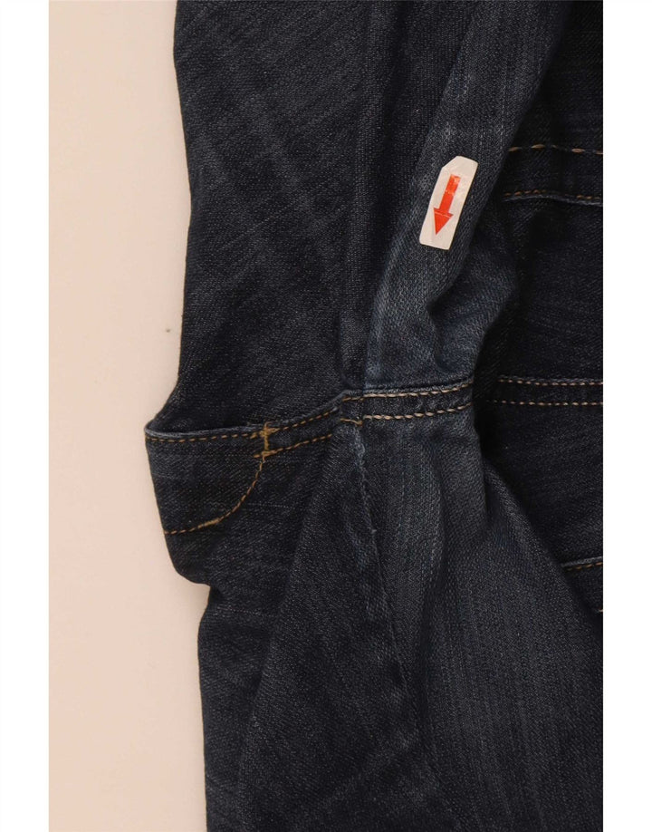 Roccobarocco Jean droit femme W32 L29 coton bleu marine