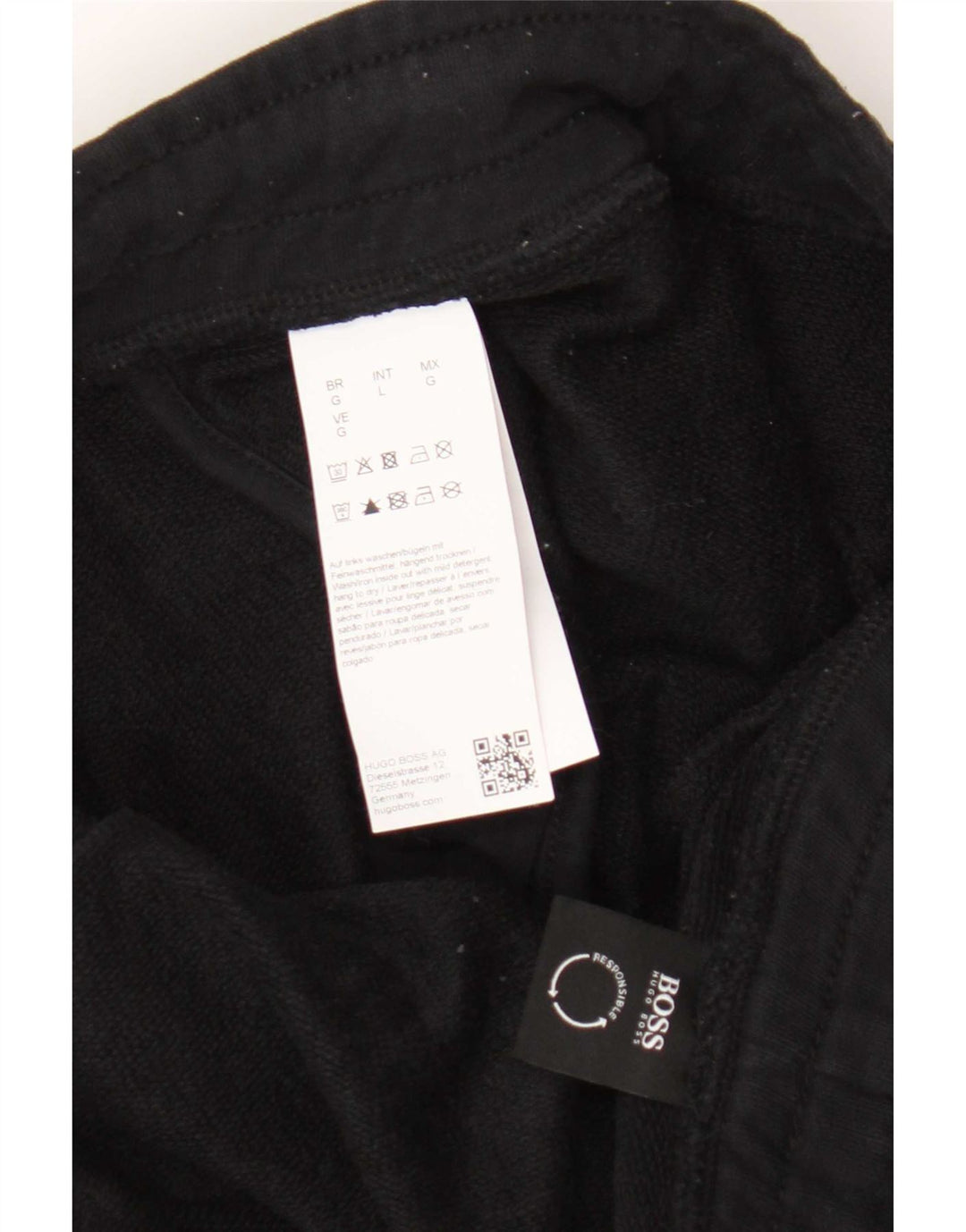 Hugo Boss Short de sport pour homme en coton noir Large