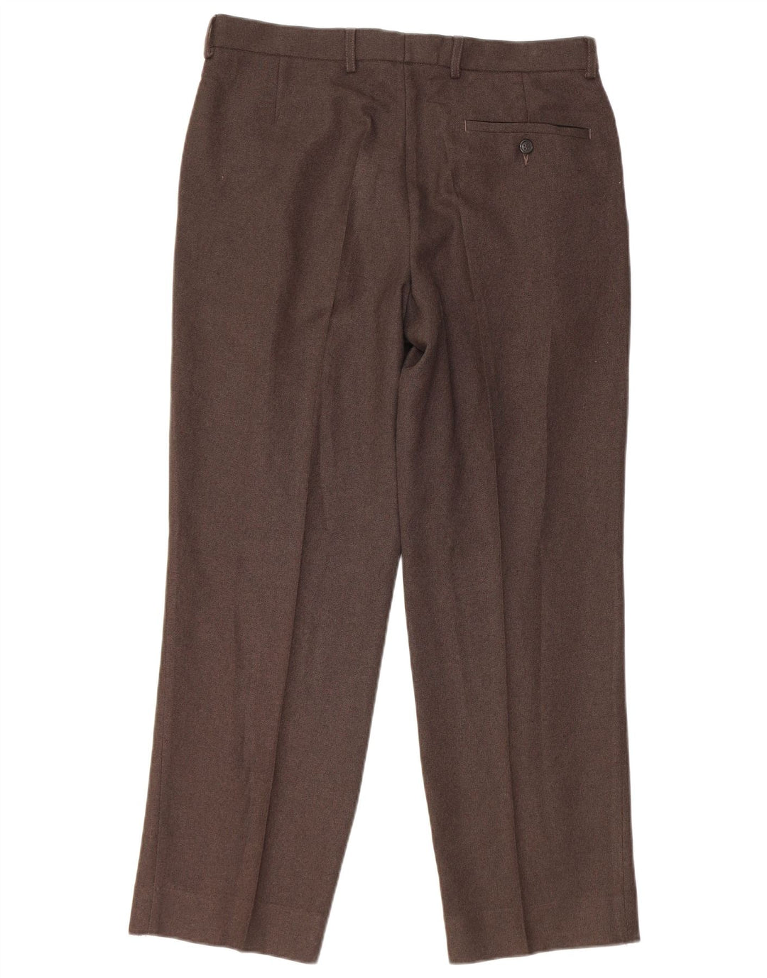 Marks & Spencer Pantalon Chino Droit Homme W34 L29 Marron Polyester