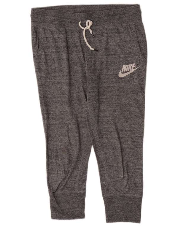 Nike Pantalon de survêtement court pour femme UK 12 Gris moyen moucheté
