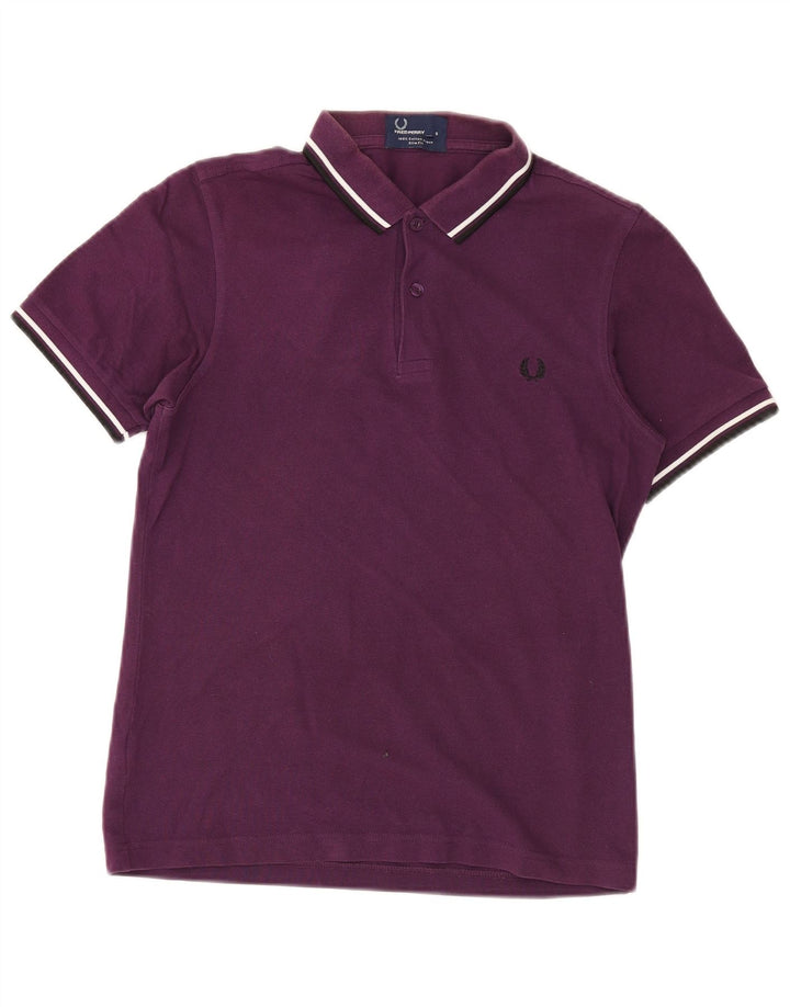 Fred Perry Polo Slim Fit Homme Petit Violet Coton