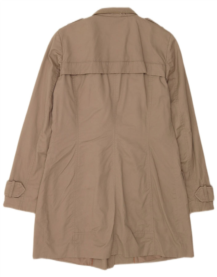 Zara Femme Trench Coat UK 10 Petit Coton Beige