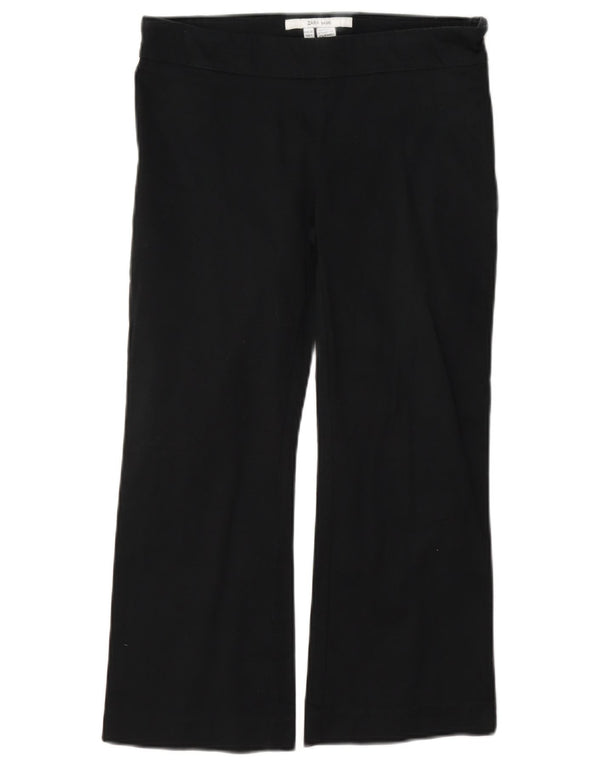 Zara Pantalon Capri Femme EU 36 XS W26 L22 Bleu Marine Coton