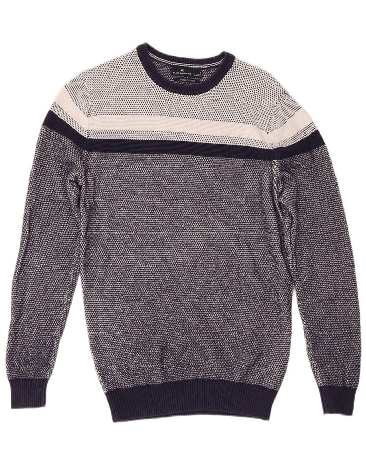 Marks & Spencer Pull à col rond Blue Harbour pour homme, petit bleu marine