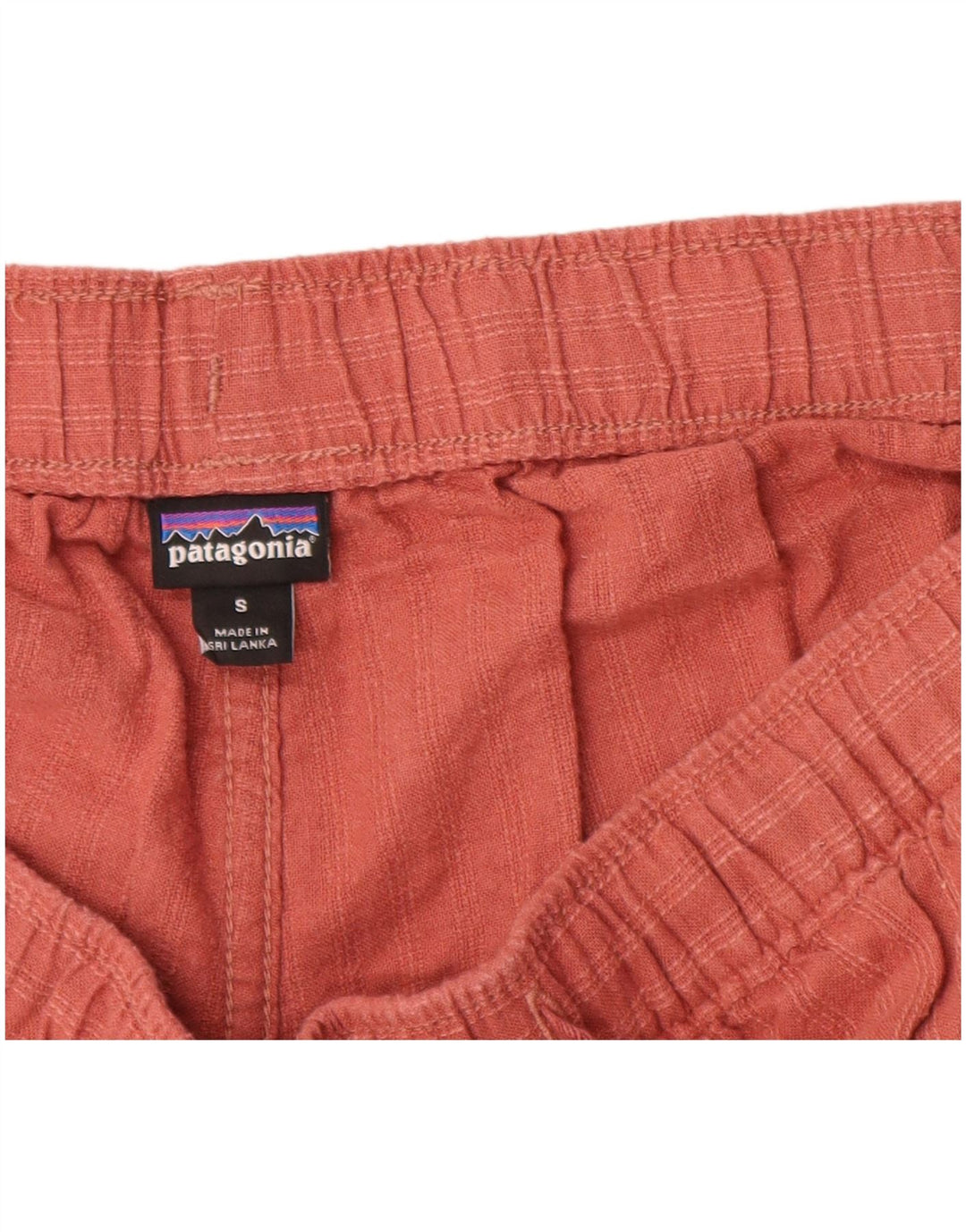 PATAGONIA Short Chino Femme Petit W27 Maroon Rayé Chanvre