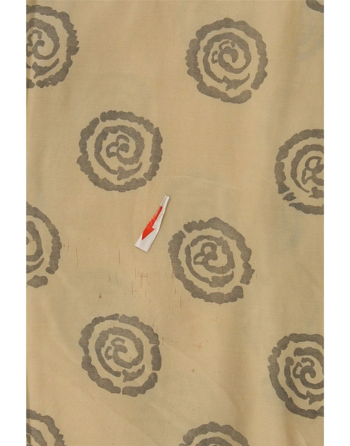 ONE WAY Pull à Manches Courtes Homme XL Beige Géométrique Viscose