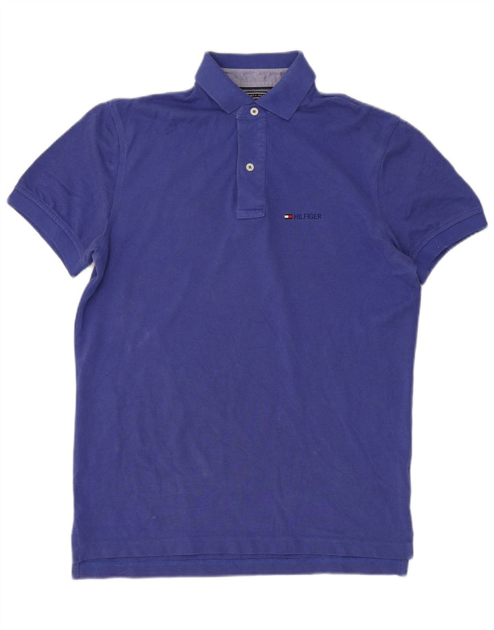TOMMY HILFIGER Polo Homme Petit Bleu Coton