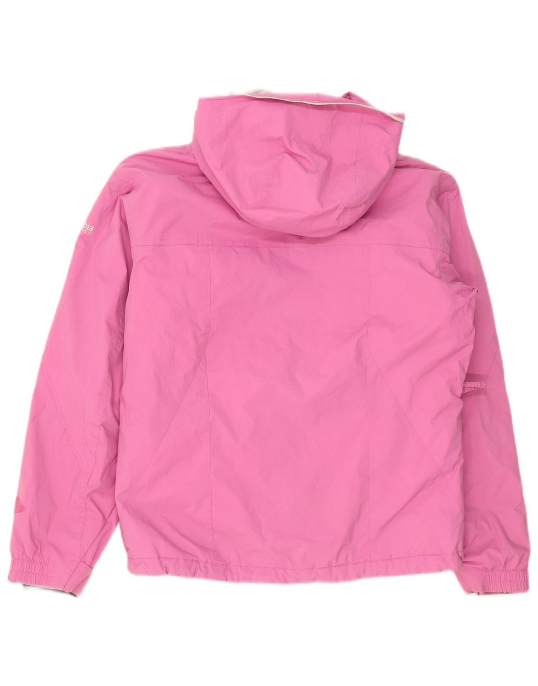 Columbia Veste de pluie à capuche pour femme UK 14 Nylon rose moyen