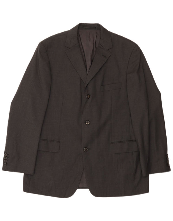 Hugo Boss Veste Blazer 3 Boutons Homme UK 40 Grande Laine Grise