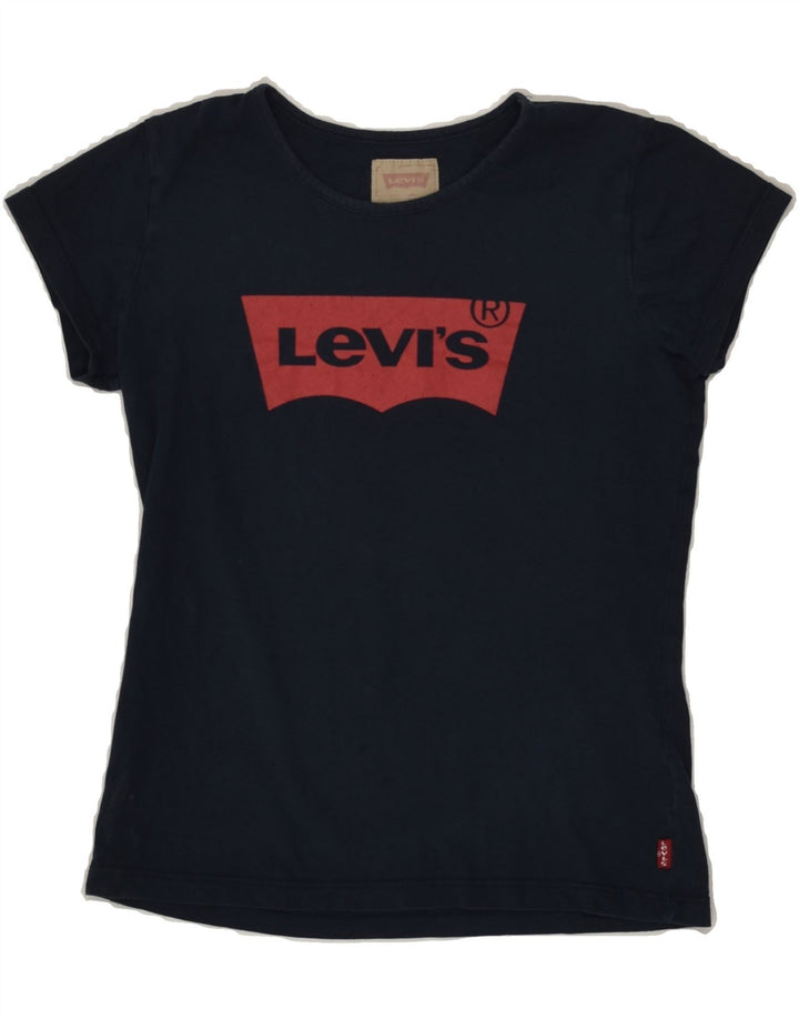 LEVI'S Boys Graphic T-Shirt Top 11-12 Years Navy Blue | Vintage Levi's | Thrift | Second-Hand Levi's | Used Clothing | Messina Hembry 