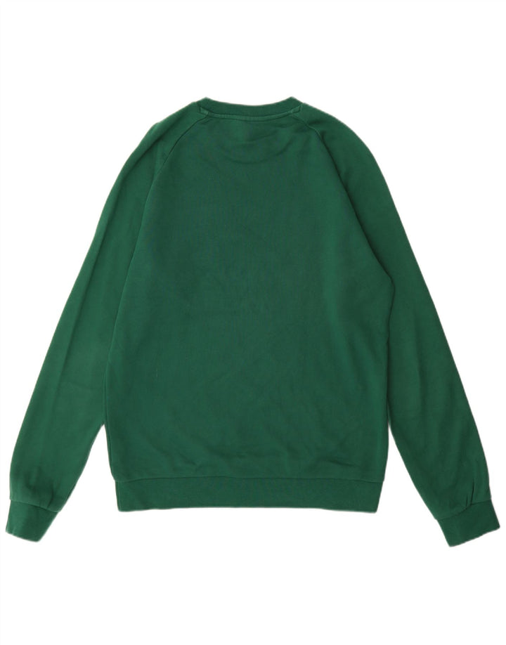 Adidas Sweat-shirt graphique pour homme en coton vert moyen