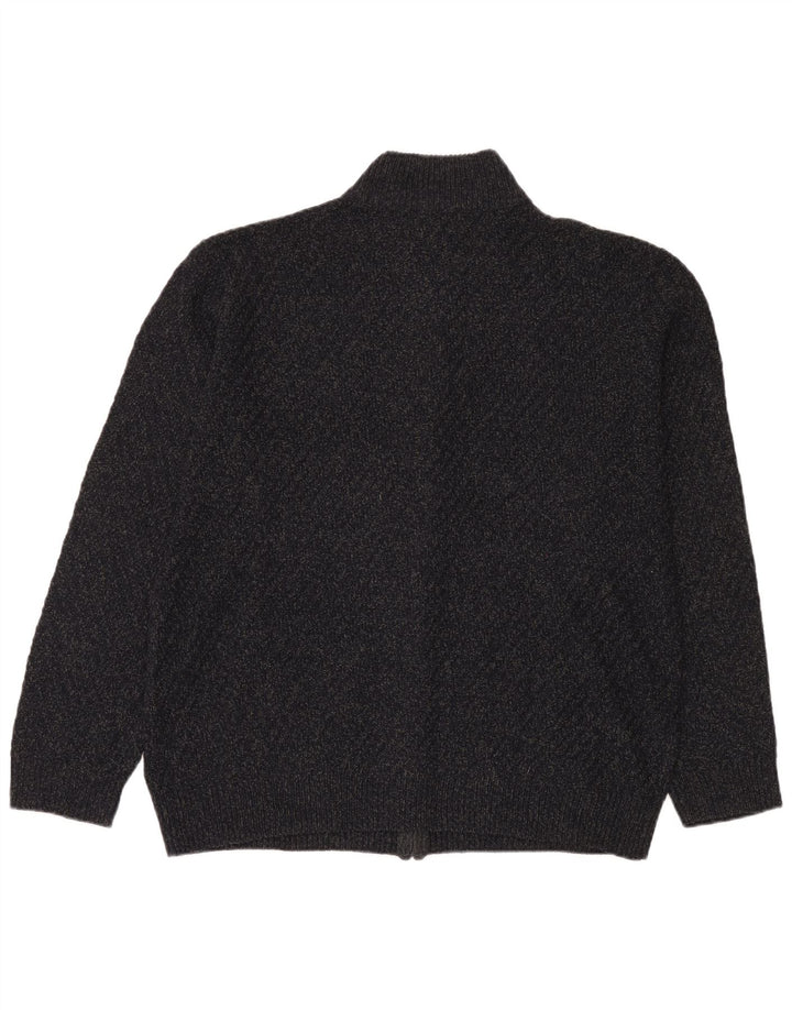 Marks & Spencer Pull cardigan entièrement zippé pour homme 2XL Acrylique moucheté gris