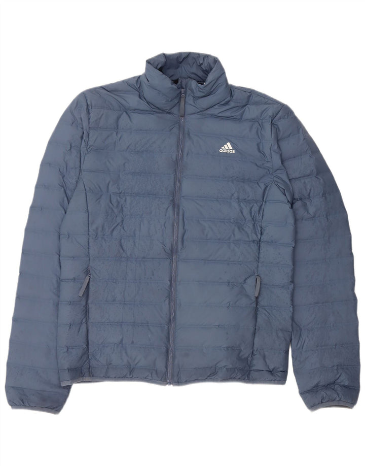 Adidas Veste rembourrée pour femme UK 16 Large Bleu Polyester