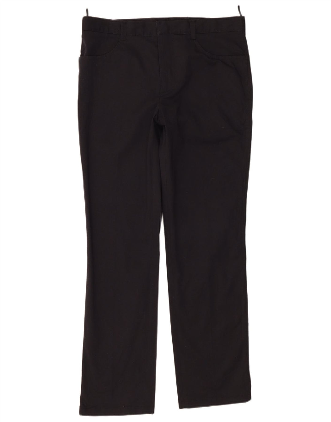Prada Pantalon décontracté droit pour femme IT 46 Large W32 L29 Coton noir