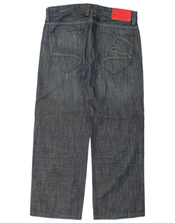 Puma Jean droit W32 L28 homme bleu marine coton