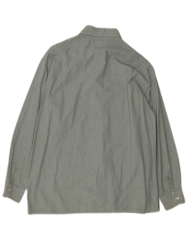 GIORGIO ARMANI Chemise Garçon 11-12 ans Coton Rayé Vert