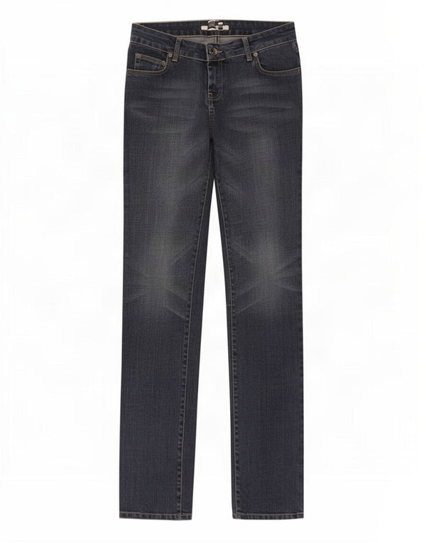 Zara Jean droit femme EU 38 Small W28 L34 bleu coton