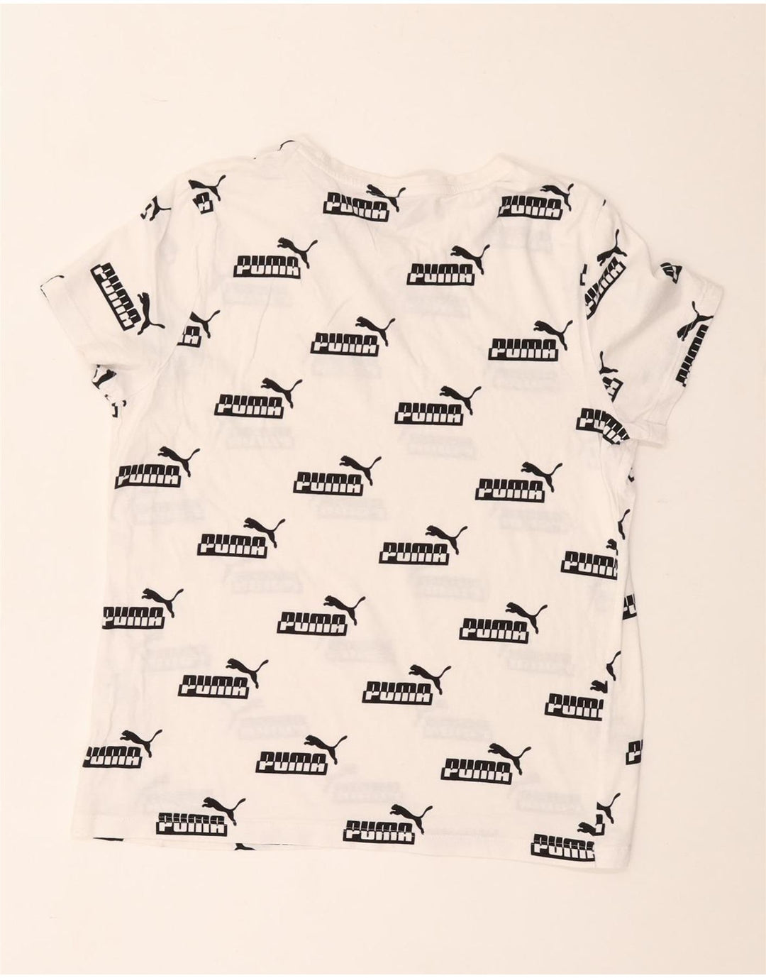Puma T-shirt graphique pour femme UK 16 Large Blanc