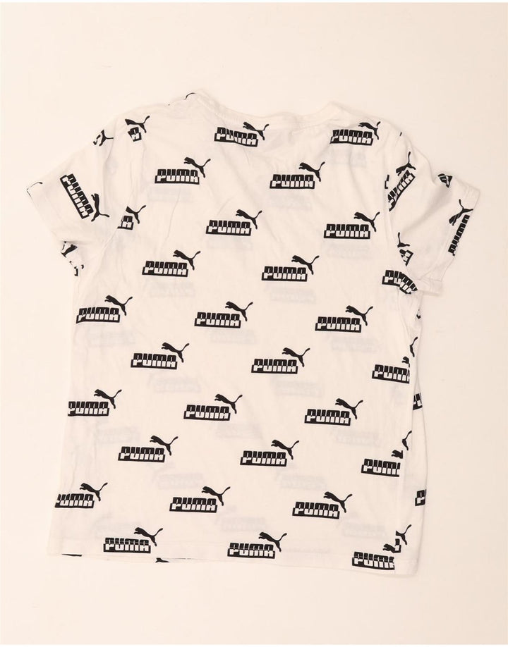 Puma T-shirt graphique pour femme UK 16 Large Blanc