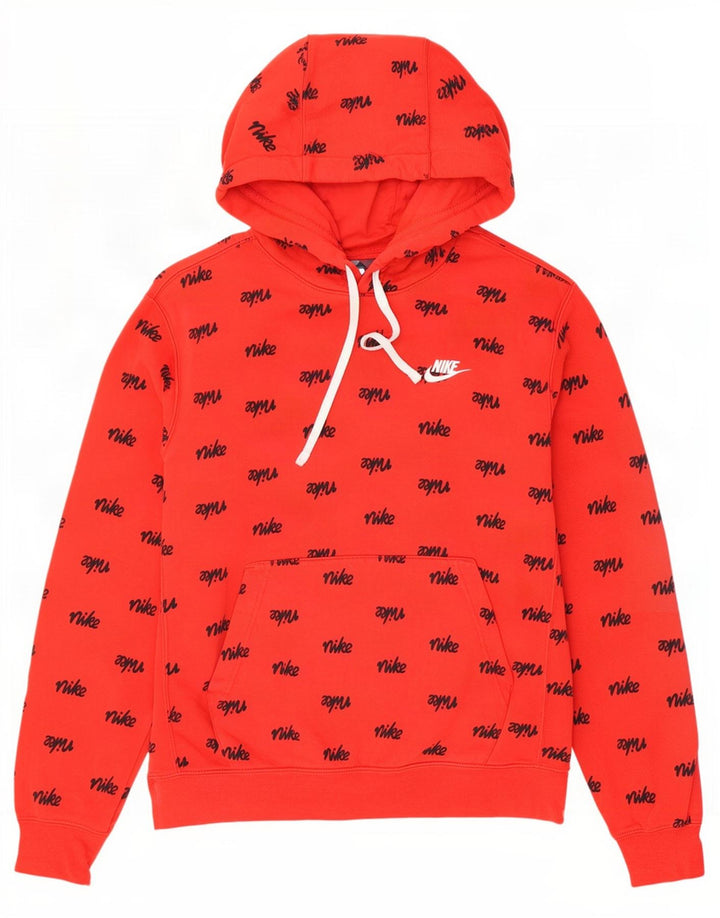 Nike Pull à capuche graphique en coton rouge moyen pour homme