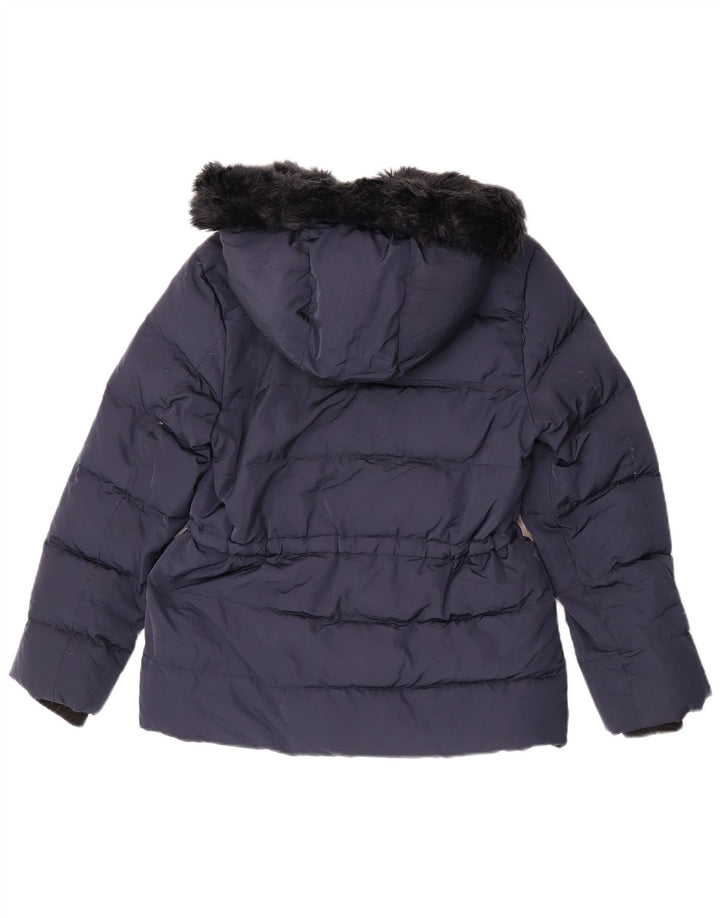 Zara Veste matelassée à capuche fille 13-14 ans Bleu marine Polyester