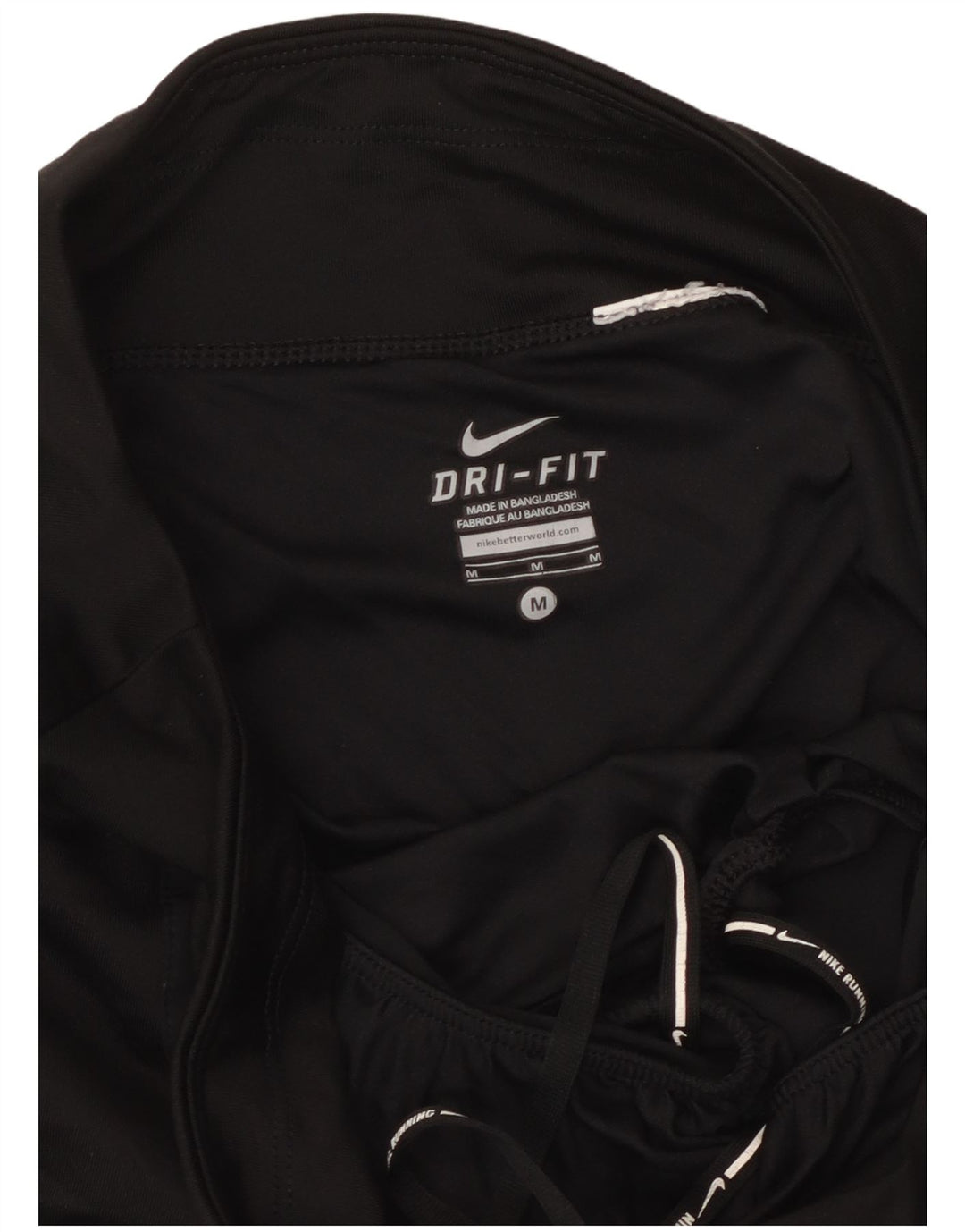 NIKE Short de sport Dri Fit pour femme UK 14 Noir moyen